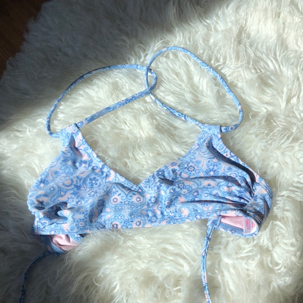 Floral bikini top